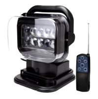 Marine LED light - long beam - Black casing - 50 Watts - 12-24 volts - WK-B50HL - AZLED